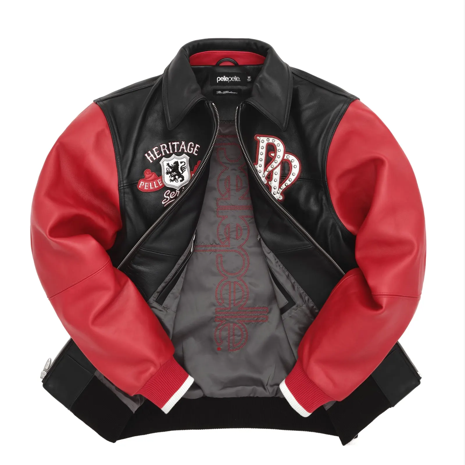 Pelle Pelle Heritage Icon Black & Red Leather Jacket (3)